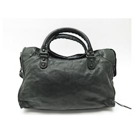 Balenciaga vintage City PM bag in black distressed leather ref.508355 -  Joli Closet