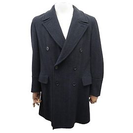 NEW PRADA COAT HERRINGBONE UC246E GRAY WOOL 54 IT 50 FR M COAT JACKET Grey