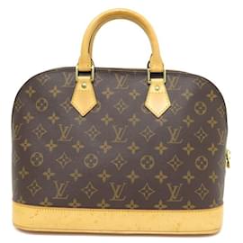 Louis Vuitton, Alma Bb Custom World Tour Monogram Black Coated Canvas C