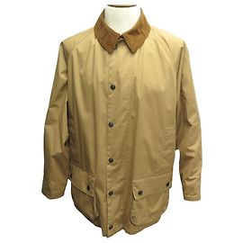 CHAQUETA BEAUFORT LIGERA BARBOUR L 54 ABRIGO CON CAPUCHA DESMONTABLE Beige