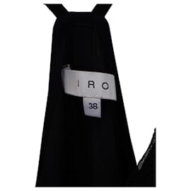 Iro-IRO Bellie Lace-detail Ruffled Mini Dress in Black Polyester-Black