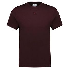 Camiseta AC Straight - Courreges - Algodón - Burdeos Roja Burdeos