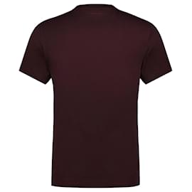 Courreges-T-Shirt droit AC - Courrèges - Coton - Bordeaux-Rouge,Bordeaux