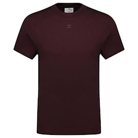Courreges-AC Straight T-Shirt – Courreges – Baumwolle – Bordeaux-Rot,Bordeaux