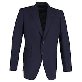 Tom Ford-Tom Ford O'Connor Anzugjacke aus marineblauer Wolle-Blau,Marineblau