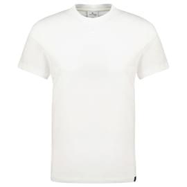 Courreges-Camiseta Ac Straight - Courreges - Algodão - Heritage White-Branco