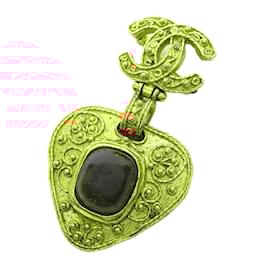 Chanel-CC Gripoix Brooch-Golden