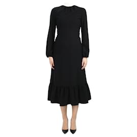 JW Anderson-Vestido preto com babados na bainha - tamanho UK 6-Preto