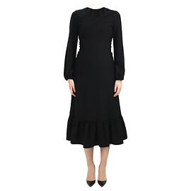JW Anderson Robe noire à ourlet volanté - taille UK 6 Noir