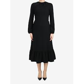 JW Anderson-Black ruffled hem dress - size UK 6-Black