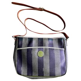 Fendi-Sac Fendi Pequin vintage-Marron
