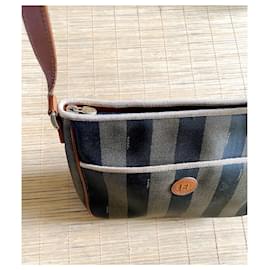 Fendi-Sac Fendi Pequin vintage-Marron