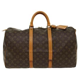 Louis Vuitton-Louis Vuitton-Monogramm Keepall 50 Boston Bag M.41426 LV Auth 48664-Monogramm