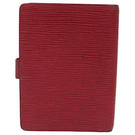 Louis Vuitton-LOUIS VUITTON Epi Agenda PM Day Planner Cover Rossa R20057 LV Aut 49182-Rosso