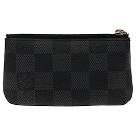 Louis Vuitton-LOUIS VUITTON Damier Graphite Pochette Cles Portamonete N60155 LV Aut 48781-Altro