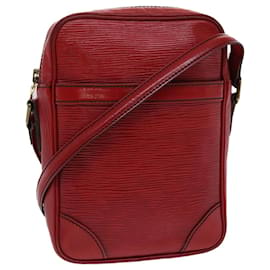 Louis Vuitton-Bolsa de ombro LOUIS VUITTON Epi Danube Vermelha M45637 Autenticação de LV 49261-Vermelho