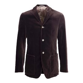 Blazer de veludo Jil Sander Marrom
