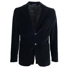 Mila Schön Velvet Blazer Black