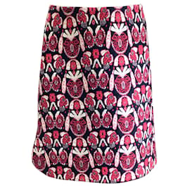 Alaïa-Alaia Black / ivory / Red Wool Knit Skirt-Multiple colors