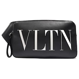 Valentino-Valentino Belt Bag Black Leather-Black