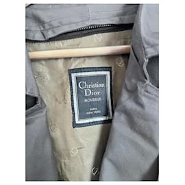 Christian Dior-Monsieur Dior men’s trench coat-Brown,Khaki,Monogram