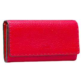 Fendi-Selleria Leather Flap Wallet 8M0384-Pink