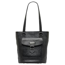 Burberry-Eimer-Tasche aus Leder-Schwarz
