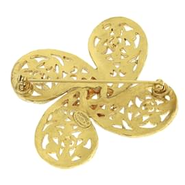 Chanel-CC Paisley Brooch-Golden
