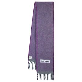 Vally Solid Scarf - Acne Studios - Wool - Lavender Purple