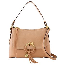 Borsa a tracolla Joan - See By Chloé - Pelle - Rosa caffè Rosa