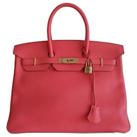 Hermès-HERMES BIRKIN BAG 35 Jaipur rose-Pink