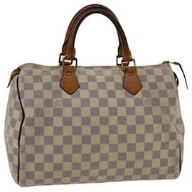 Louis Vuitton-Louis Vuitton Damier Azur Speedy 30 Hand Bag N41533 Auth LV 49583-Autre