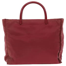 Prada-PRADA Handtasche Nylon Rot Auth 49772-Rot
