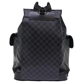 Louis Vuitton-LOUIS VUITTON Damier Graphite Christopher PM Backpack N40005 LV Auth 49422a-Other