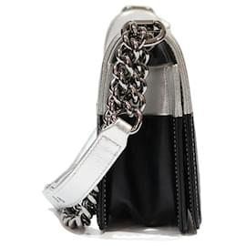 Chanel-Handbags-Black,Silvery