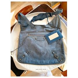 Balenciaga-Handbags-Blue,Grey