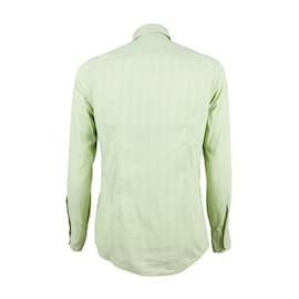Daniele Alessandrini-Collection Privée Daniele Alessandrini Embroidered Shirt-Green
