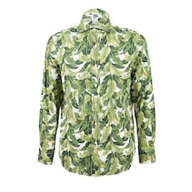 Autre Marque-Camisa con estampado de hojas Doppiaa-Multicolor