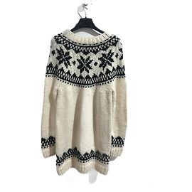 Autre Marque NON SIGNE / NON SIGNÉ Tricot T.International M Laine Écru