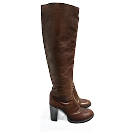Autre Marque-NON SIGNE / UNSIGNED  Boots T.EU 36 leather-Brown