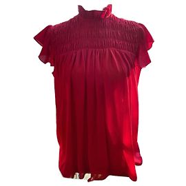 Zara Red Transparent Top Red
