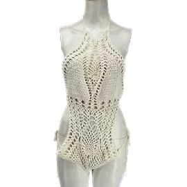 Autre Marque Non Signé / Maillot de bain non signé T.FR 36 Coton Blanc