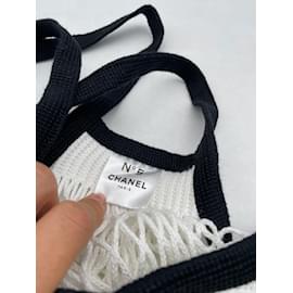 Chanel-Bolsas CHANEL T.  Algodão-Branco