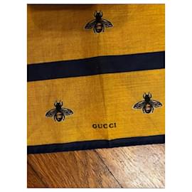 Gucci-Lenços-Azul,Amarelo