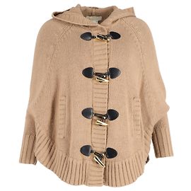 Michael Kors Toggle Poncho em nylon marrom Marrom
