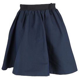 Acne Studios Voluminöser Rock aus marineblauem Polyester Blau Marineblau