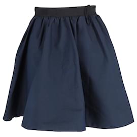 Acne-Acne Studios Voluminous Skirt in Navy Blue Polyester-Blue,Navy blue