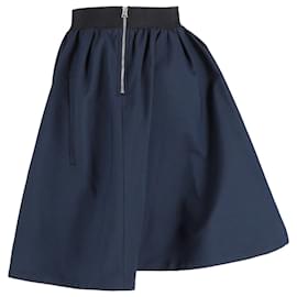 Acne-Acne Studios Voluminous Skirt in Navy Blue Polyester-Blue,Navy blue