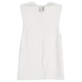 Diane Von Furstenberg-Trägerloses Minikleid von Diane Von Furstenberg aus weißer Baumwolle-Weiß