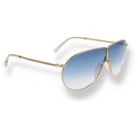 Stella Mc Cartney-óculos de sol aviador loveheart-Gold hardware